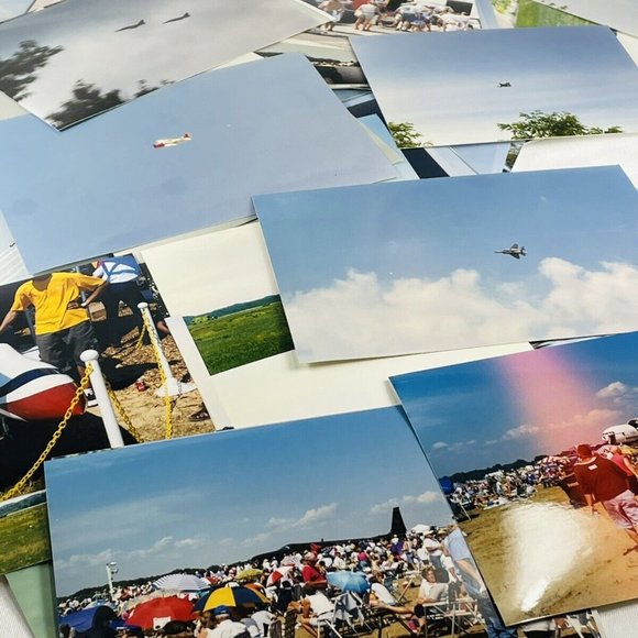 Vintage Lot Aviation Airplane Air Show Snapshot Photos Pictures Blue Angels 90s - Picture 7 of 12